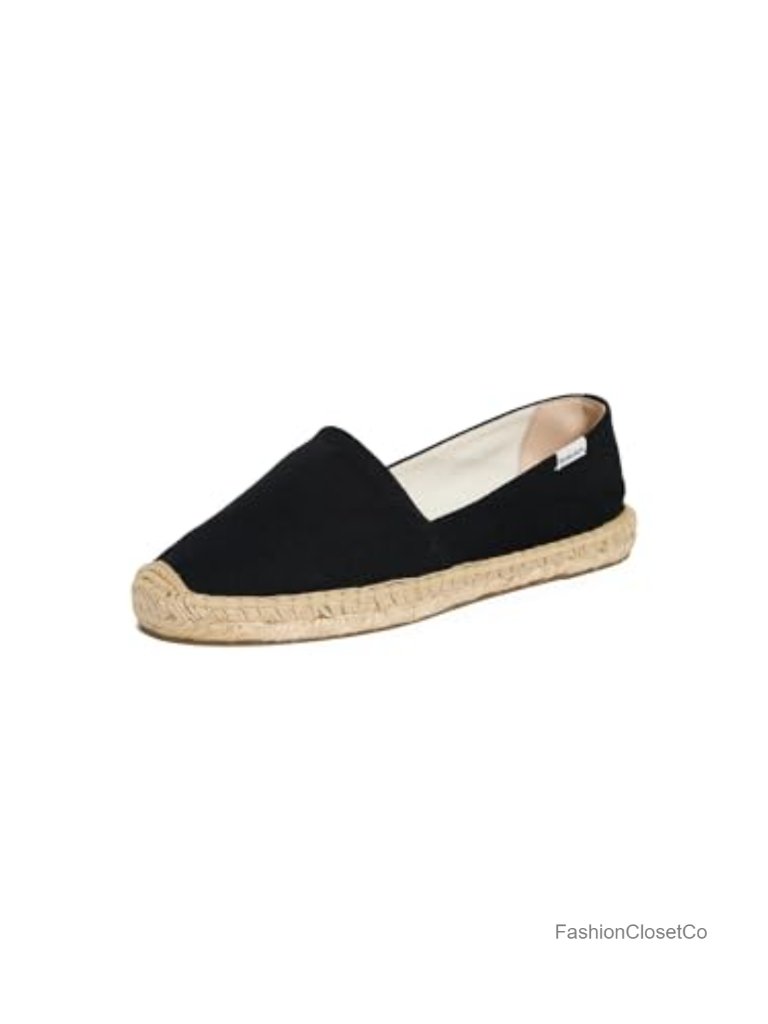 Canvas Braided Jute Espadrilles Slip-On Loafers